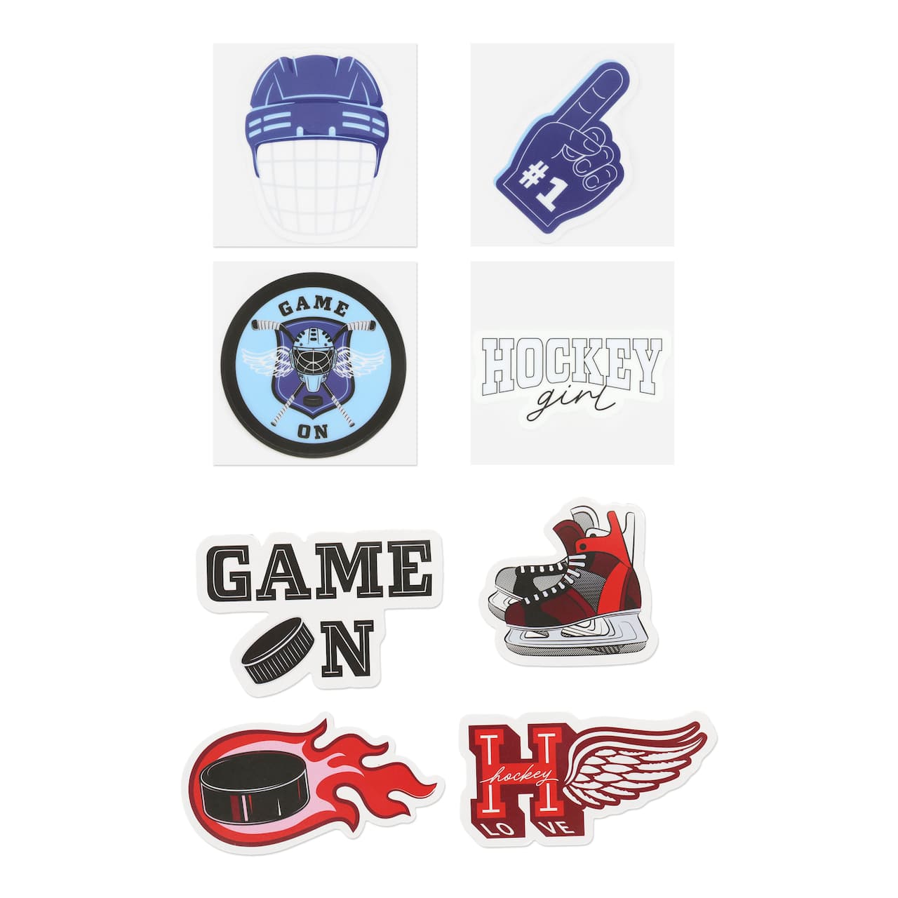 Assorted Hockey Vinyl Stickers, 4pc. by Fab Finds